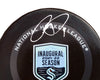 Ryan Donato Autographed Official Seattle Kraken Inaugural Season Logo Hockey Game Puck Fanatics Holo Stock #211731