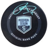 Ryan Donato Autographed Official Seattle Kraken Inaugural Season Logo Hockey Game Puck Fanatics Holo Stock #211732