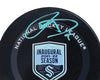 Ryan Donato Autographed Official Seattle Kraken Inaugural Season Logo Hockey Game Puck Fanatics Holo Stock #211732