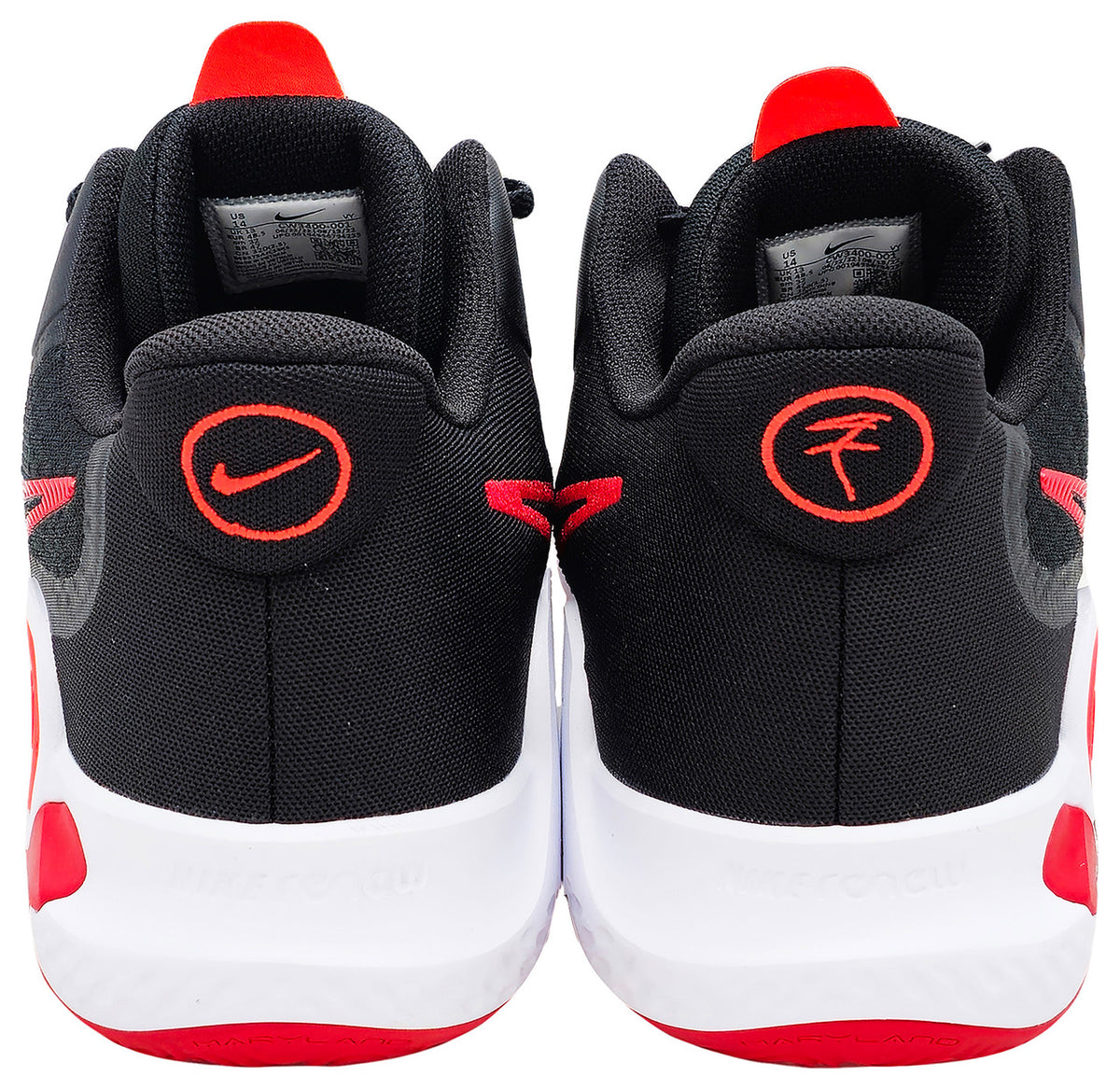 Kevin Durant Autographed Black & Red Nike KD Trey IX Shoes Size 14 With Box Beckett BAS QR Stock #212196