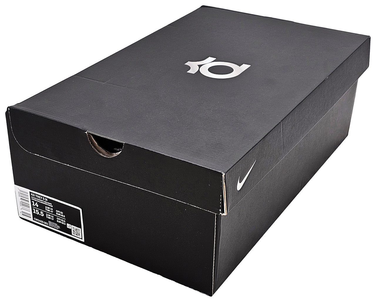 Kevin Durant Autographed Black & Red Nike KD Trey IX Shoes Size 14 With Box Beckett BAS QR Stock #212196