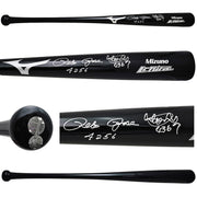 Ichiro Suzuki & Pete Rose Autographed Black Mizuno Player Model Bat Seattle Mariners "Hits" PR Holo & IS Holo Stock #212164