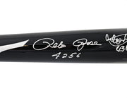 Ichiro Suzuki & Pete Rose Autographed Black Mizuno Player Model Bat Seattle Mariners "Hits" PR Holo & IS Holo Stock #212164