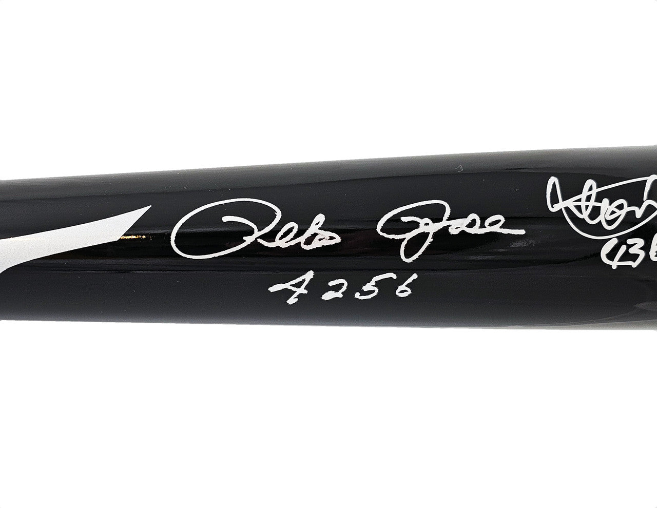 Ichiro Suzuki & Pete Rose Autographed Black Mizuno Player Model Bat Seattle Mariners "Hits" PR Holo & IS Holo Stock #212164
