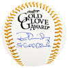 Ron Guidry Autographed Official Gold Glove Logo Baseball New York Yankees "5x Gold Glove" Beckett BAS Witness Stock #212251