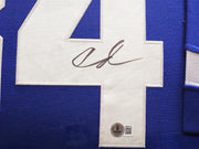 Toronto Maple Leafs Auston Matthews Autographed Framed Blue Adidas Authentic Jersey Beckett BAS QR #BN03413