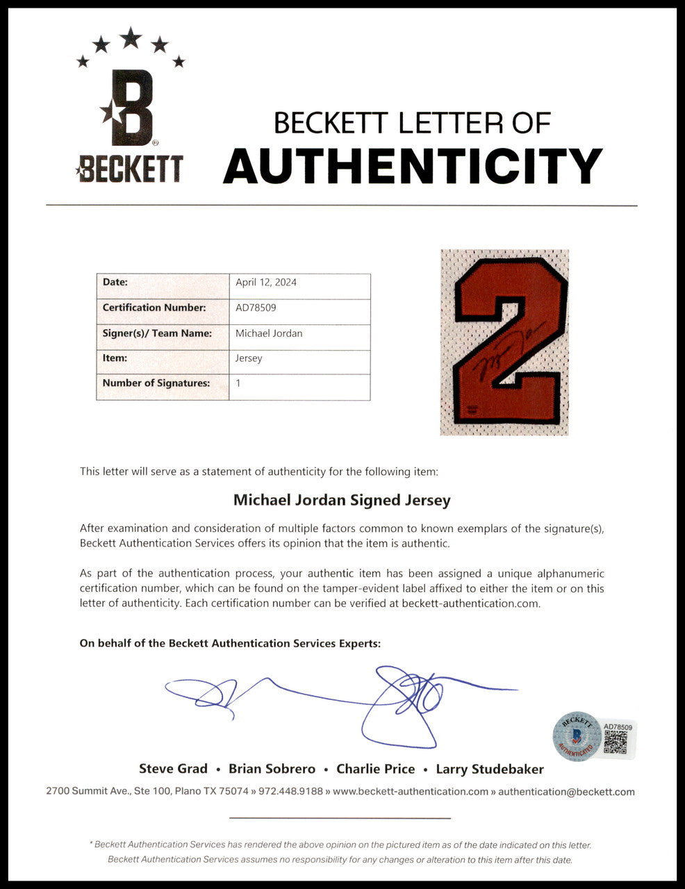 Chicago Bulls Michael Jordan Autographed Framed White Nike Authentic 1998-99 Retirement Season Jersey Beckett BAS & UDA Holo #BAF78946