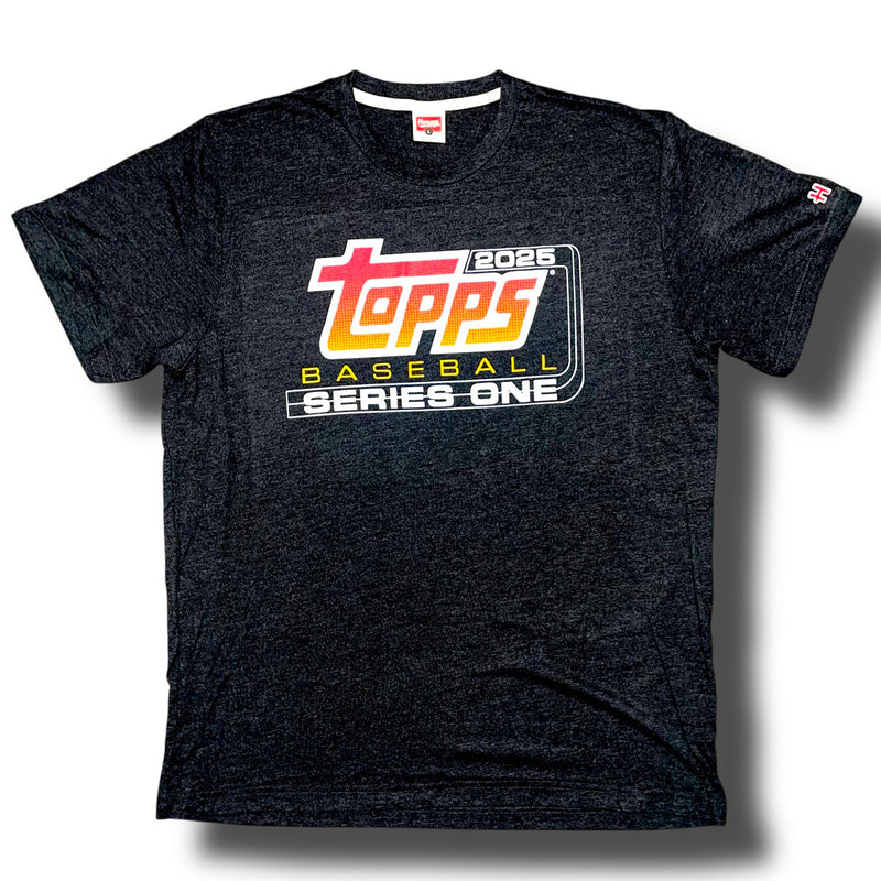 Black 2025 Topps Series 1 Baseball Homage T-Shirt Size 2XL Stock #238770