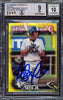 Fernando Tatis Jr. Autographed 2016 Bowman Prospect Yellow Rookie Card #BP17 San Diego Padres BGS 9 Auto Grade Gem Mint 10 Beckett BAS Stock #212268