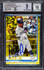 Fernando Tatis Jr. Autographed 2019 Topps Update Walgreens Yellow Rookie Card #US56 San Diego Padres BGS 9 Auto Grade Gem Mint 10 Beckett BAS #15350435