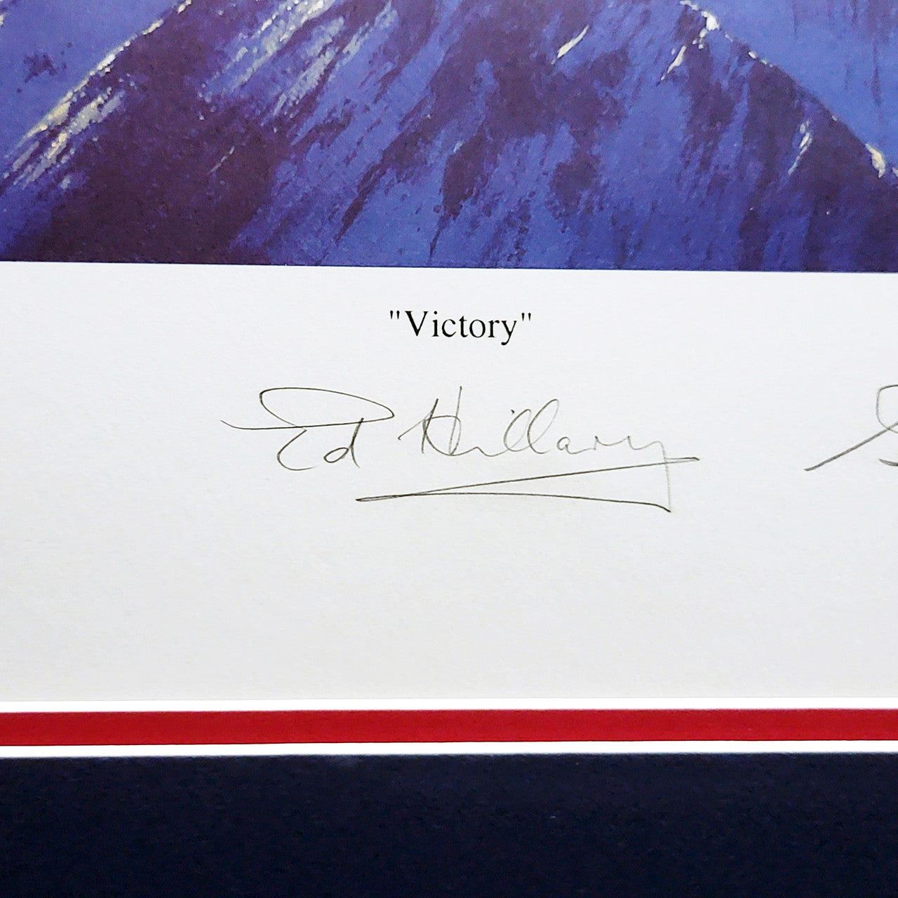 Victory Autographed Framed 19x22 Lithograph Photo With 7 Signatures Including Neil Armstrong, Muhammad Ali, & Hank Aaron #/100 With Artist Proof PSA/DNA Stock #210992