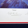 Victory Autographed Framed 19x22 Lithograph Photo With 7 Signatures Including Neil Armstrong, Muhammad Ali, & Hank Aaron #/100 With Artist Proof PSA/DNA Stock #210992