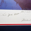 Victory Autographed Framed 19x22 Lithograph Photo With 7 Signatures Including Neil Armstrong, Muhammad Ali, & Hank Aaron #/100 With Artist Proof PSA/DNA Stock #210992