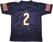 Chicago Bears DJ Moore Autographed Blue Jersey Beckett BAS Witness Stock #238785
