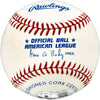 Herb Score Autographed Official AL Baseball Cleveland Indians Beckett BAS QR #BL93542
