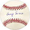George Susce Autographed Official MLB Baseball Boston Red Sox Beckett BAS QR #BL93584