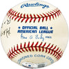 Herb Hash Autographed Official AL Baseball Boston Red Sox "Red Sox Pitcher 1936-1942" Beckett BAS QR #BL93587