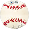 Hillis Layne Autographed Official AL Baseball Washington Senators "1941-1944-1945" Beckett BAS QR #BL93605
