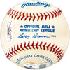 Morris Red Badgro Autographed Official AL Baseball St. Louis Browns "Best Wishes to Kasey" Beckett BAS QR #BL93632