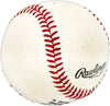 Eddie Taubensee Autographed Official NL Baseball Cincinnati Reds, Cleveland Indians Beckett BAS QR #BL93640