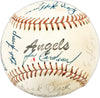 1967 California Angels Team Autographed Official Angels Logo With 25 Signatures Baseball SKU #225436