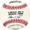 Bob Wright Autographed Official NL Baseball Chicago Cubs SKU #225554
