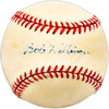 Bob Dillinger Autographed Official AL Baseball St. Louis Browns SKU #225652