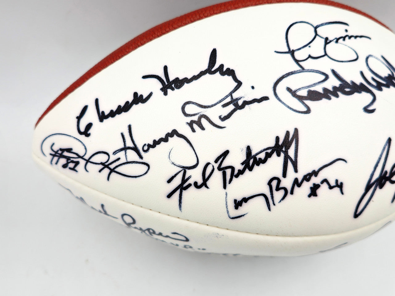 Super Bowl MVP's Autographed White Wilson NFL Football With 16 Signatures Including Joe Namath PSA/DNA #AB10133