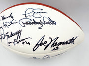 Super Bowl MVP's Autographed White Wilson NFL Football With 16 Signatures Including Joe Namath PSA/DNA #AB10133