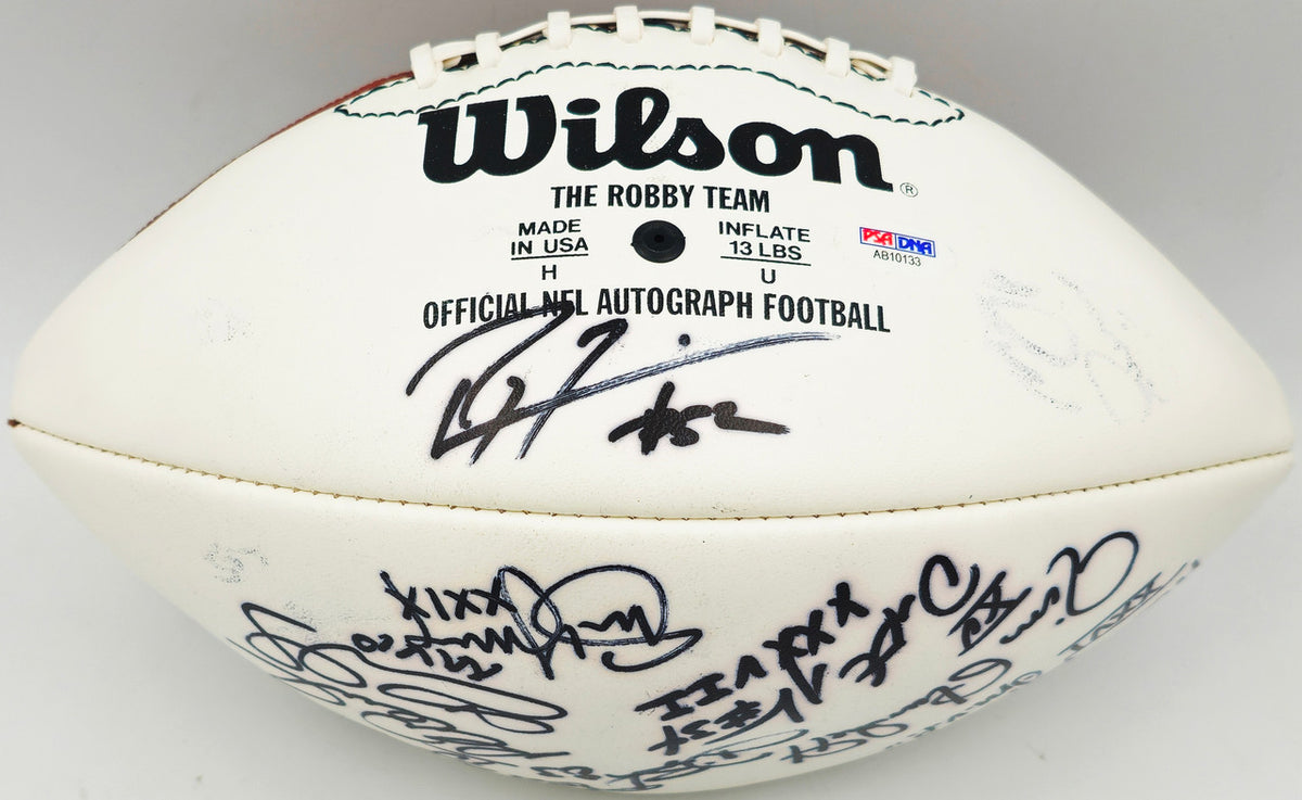 Super Bowl MVP's Autographed White Wilson NFL Football With 16 Signatures Including Joe Namath PSA/DNA #AB10133