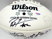 Super Bowl MVP's Autographed White Wilson NFL Football With 16 Signatures Including Joe Namath PSA/DNA #AB10133