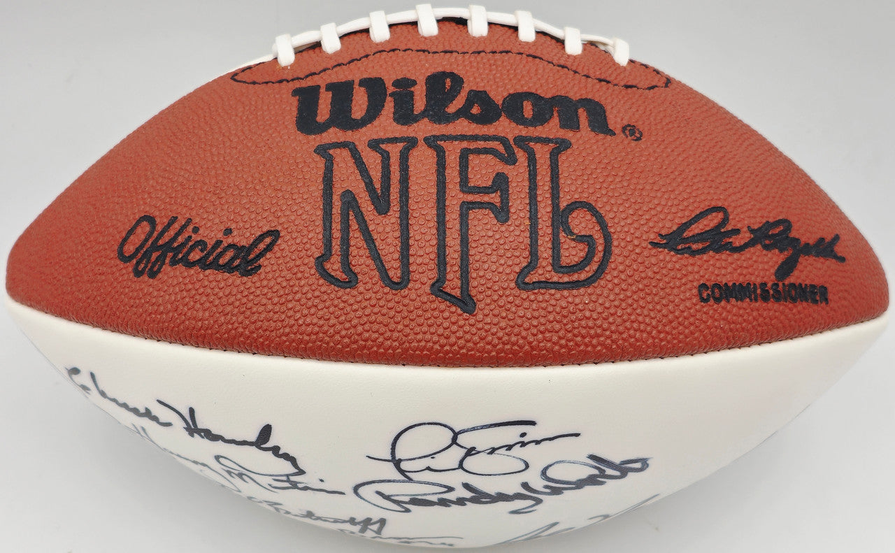 Super Bowl MVP's Autographed White Wilson NFL Football With 16 Signatures Including Joe Namath PSA/DNA #AB10133