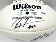 Super Bowl MVP's Autographed White Wilson NFL Football With 16 Signatures Including Joe Namath PSA/DNA #AB10150