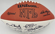 Super Bowl MVP's Autographed White Wilson NFL Football With 16 Signatures Including Joe Namath PSA/DNA #AB10150