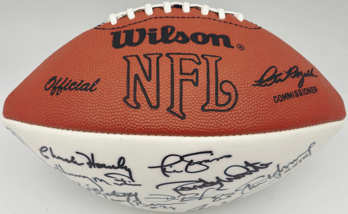 Super Bowl MVP's Autographed White Wilson NFL Football With 16 Signatures Including Joe Namath PSA/DNA #AB10150
