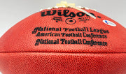 Johnny Unitas Autographed Official NFL Leather Football Baltimore Colts Beckett BAS #A75841