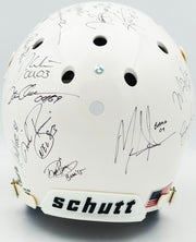 College Football's Best Heisman Winners Autographed White Shutt Authentic Full Size Helmet With 24 Signatures Including Barry Sanders Steiner Holo #SS149806
