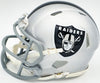 Davante Adams Autographed Las Vegas Raiders Silver Speed Mini Helmet Beckett BAS Witness Stock #224822