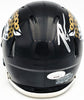 Travis Etienne Autographed Jacksonville Jaguars Black Speed Mini Helmet JSA Stock #224825