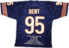 Chicago Bears Richard Dent Autographed Dark Blue Jersey With Stats Beckett BAS Witness Stock #224836