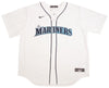 Seattle Mariners Julio Rodriguez Autographed White Nike Jersey Size XXL Beckett BAS Stock #212093