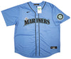 Seattle Mariners Julio Rodriguez Autographed Blue Nike Jersey Size XL Beckett BAS Stock #212091