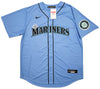 Seattle Mariners Julio Rodriguez Autographed Blue Nike Jersey Size L Beckett BAS Stock #212092