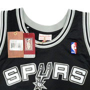 San Antonio Spurs Manu Ginobili Autographed Black Authentic Mitchell & Ness Swingman Jersey Size XL Beckett BAS Witness Stock #211905