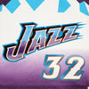 Utah Jazz Karl Malone Autographed Purple & Teal Authentic Mitchell & Ness Jersey Size XL Beckett BAS Witness Stock #211883