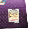 Utah Jazz Karl Malone Autographed Purple & Teal Authentic Mitchell & Ness Jersey Size L Beckett BAS Witness Stock #211884