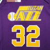 Utah Jazz Karl Malone Autographed Purple Authentic Mitchell & Ness Jersey Size L Beckett BAS Witness Stock #211882