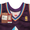 Utah Jazz Karl Malone Autographed Purple & Teal Authentic Mitchell & Ness Jersey Size L Beckett BAS Witness Stock #211884