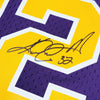 Utah Jazz Karl Malone Autographed Purple Authentic Mitchell & Ness Jersey Size XL Beckett BAS Witness Stock #211881