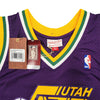 Utah Jazz Karl Malone Autographed Purple Authentic Mitchell & Ness Jersey Size XL Beckett BAS Witness Stock #211881